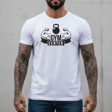 Imagem de Camiseta Masculina Peça Autoral Malha de Luxo Algodão Egípcio Branca C