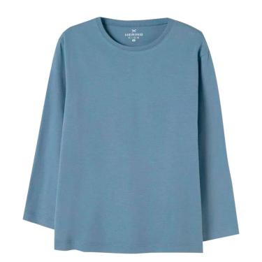 Imagem de Camiseta Básica Hering Kids  Infantil Menino Toddler Manga Longa Azul-Masculino