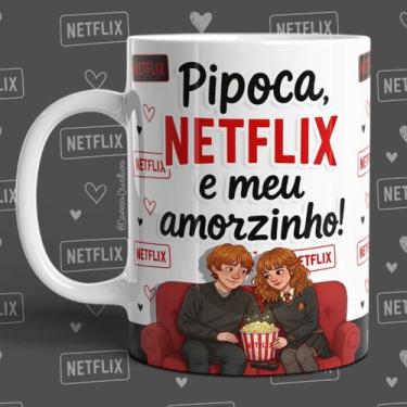 Imagem de Caneca Personalizada Vários Personagens Pipoca e Netflix dia dos Namor