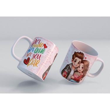 Imagem de Caneca Personalizada casal divertido e fofinhos 325ml - PRESENTE CRIAT