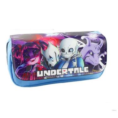 Imagem de Bolsa de lápis Undertales Sans de grande capacidade para crianças à pr