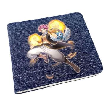 Imagem de Carteira, bolsa de moedas, couro, duas dobras, para anime Fairys Tails