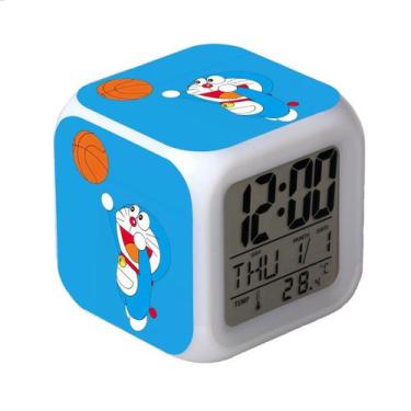 Imagem de Despertador Doraemonss Anime Digital LED com temperatura - yiweisai