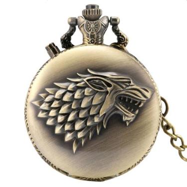 Imagem de Relógio de bolso Games Of Thrones House of Stark Retro - yiweisai