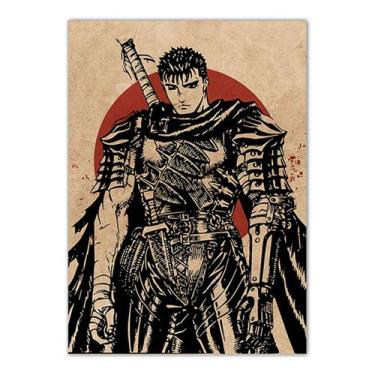 Imagem de Pôster de arte de parede Picture Berserks Guts Anime Art 30x40cm - yiw