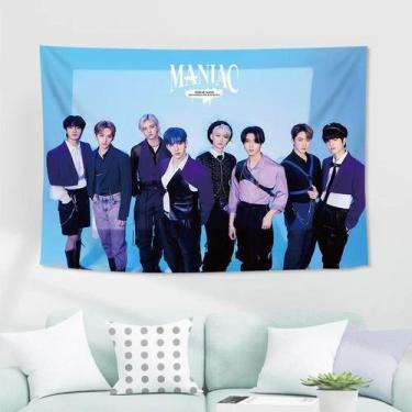 Imagem de Decoração de tapeçaria para pendurar na parede Strays Kids Maniacs Ani