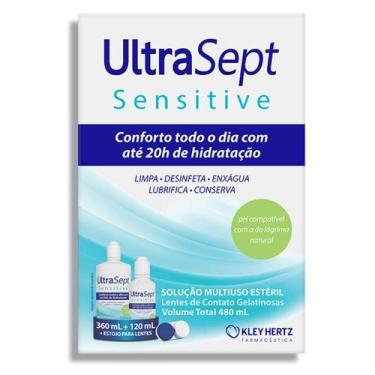 Imagem de Kit Ultrasept Sensitive Solução Para Lentes 360ml + 120ml - Kley Hertz