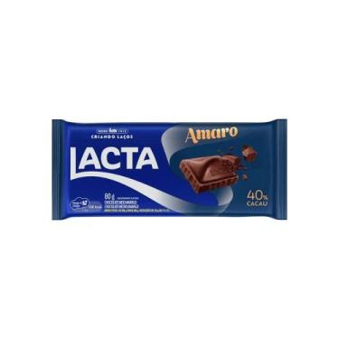 Imagem de Chocolate Meio Amargo 40% Cacau Lacta 80g
