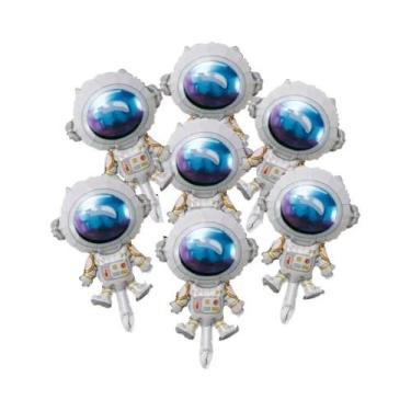 Imagem de Balões De Folha Com Tema Espacial 20 Peças Mini Astronauta Foguete Dec