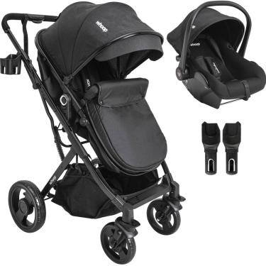 Imagem de Carrinho de Bebe Kiddo Vox II Bebe Conforto Colinho Preto