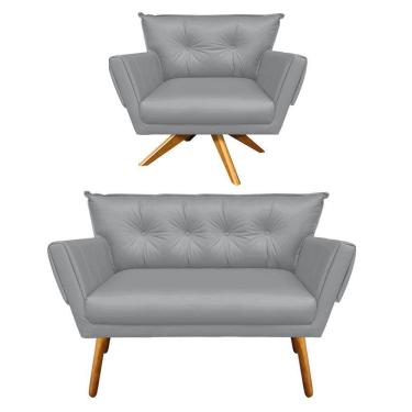 Imagem de Kit 01 Namoradeira e 01 Poltrona Giratória Anitta Corino