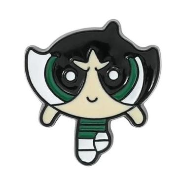 Imagem de Broche De Esmalte De Desenho Animado Menina Voadora Anime Infantil Par