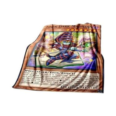 Imagem de Cobertor De Pelúcia Macio Yu Gi Oh Anime Dragão Branco De Olhos Azuis 