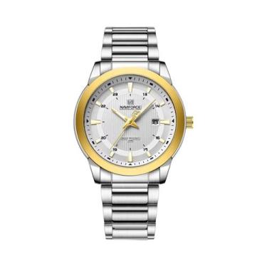 Imagem de Relógio Esportivo Masculino Com Pulseira De Aço Inoxidável NAVIFORCE À