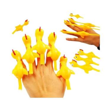 Imagem de 20 Peças Brinquedo De Novidade Galinha Voadora De Borracha, Estilingue