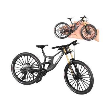 Imagem de Modelo De Bicicleta De Montanha Em Liga Metálica Escala 1:6 Com Engren