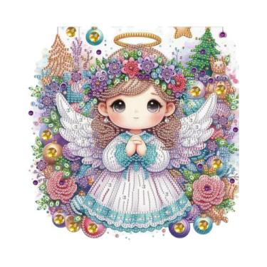 Imagem de Kit De Pintura Em Diamante Com Formato Especial De Anjo Para Iniciante