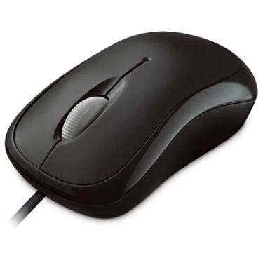 Imagem de Mouse Com Fio Microsoft Wired Basic, 800 dpi, USB, Preto - P58-00061