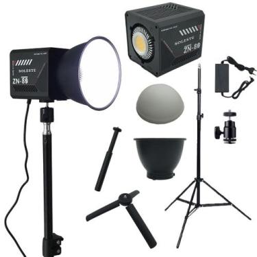 Imagem de Iluminador COB ZN80 Bicolor com Tripé 2M e Ball Head 360 - Soleste