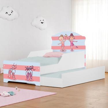 Imagem de Bi Cama Infantil 153cm X 79cm Kmcb Bailarinas