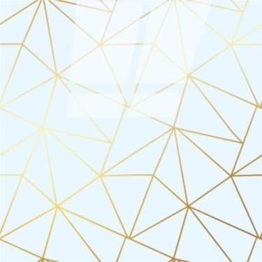 Imagem de Kit 16 Pisos Porcelanato Mármore Adesivo Brilho Lavável para Banheiro 