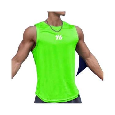 Imagem de Camiseta Sem Mangas Masculina Em Malha Para Academia, Top De Alta Qual