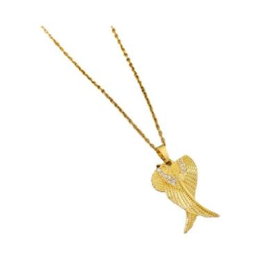 Imagem de Colar Com Pingente De Cobre Banhado a Ouro 18K Para Mulheres, Uso Diár