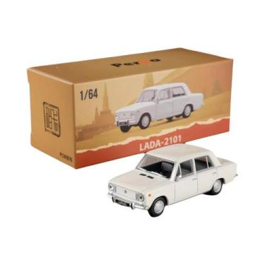 Imagem de Modelo Em Escala 1/64 Perka LADA 1970, Sedan Clássico Vintage Em Liga 