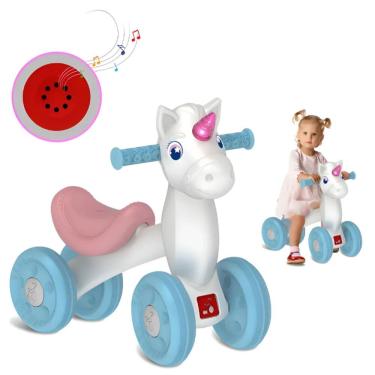 Imagem de Baby Bike de Equilíbrio Equilibrio Unicornio Infantil sem Pedal para Desenvolvimento Mo...