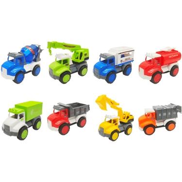 Imagem de Caminhão de Brinquedo Caminhãozinho Inertial Fricção Que Estimula Imaginação com Modelos Sortidos Toy King