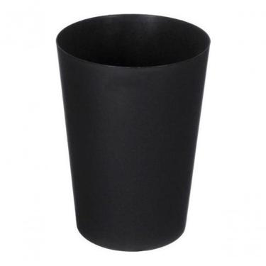 Imagem de Cesto Lixeira Plástico sem Tampa 22L Jsn Preto Abertura Superior Uso Interno Higipack