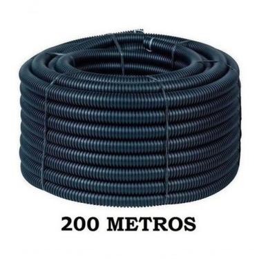 Imagem de Conduíte Corrugado Reforçado 300 Metros 3-4 Proteção de Cabos Elétricos Subterrâneos Amarelo Premium Colchões