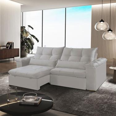 Imagem de Sofa Retratil e Reclinavel Exclusive 230cm Braco 25cm Meu Sofa Online