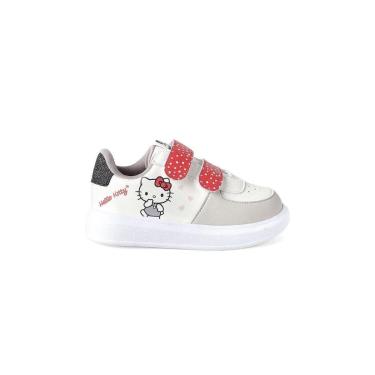 Imagem de Tênis Infantil Novopé Hello Kitty Tiras 23/27 Branco-Feminino