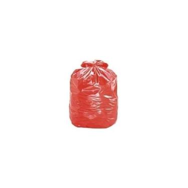 Imagem de Saco De Lixo 20 Litros Vermelho Com 100 Unidades Recicláveis - Higipac