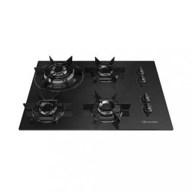 Imagem de Cooktop 4 Bocas Tripla Chama MCG4BC Mueller, Preto, Bivolt