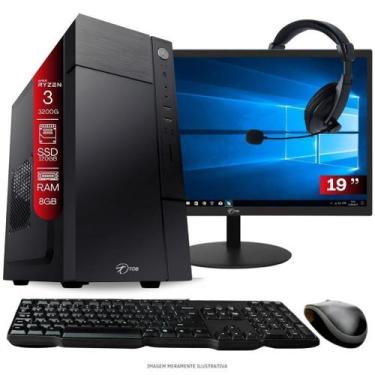 Imagem de Computador Home Office Ryzen 3 3200G 8GB DDR4 SSD 120GB Radeon Veja 8 