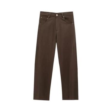 Imagem de Conjunto De Calças Jeans Baggy HXAO Para Mulheres Com Top Cropped Sem 