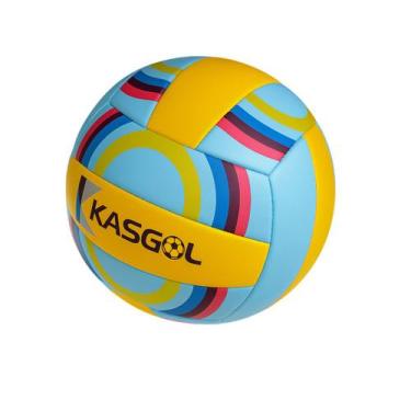 Imagem de Bola de Vôlei Kasgol Nº5 Azul e Amarelo Tamanho Oficial