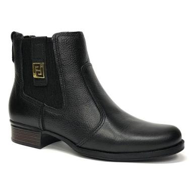 Imagem de Bota Pegada Feminina Chelsea Diana em Couro 282003 Preta, Preto, 38