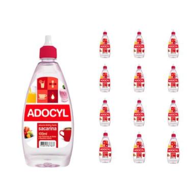 Imagem de Adoçante Adocyl Líquido 100ml - Caixa com 12 frascos