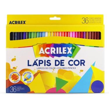 Imagem de Lápis de Cor, Sextavado, 36 Cores, Acrilex