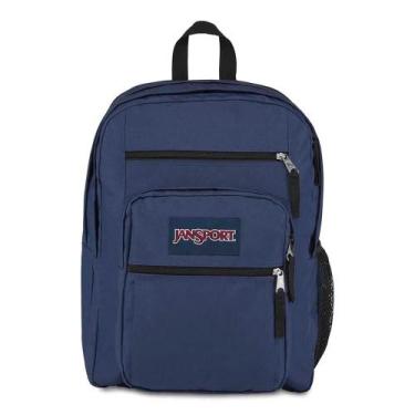 Imagem de Mochila Big Student Jansport Notbook Laptop Costas 7 Bolsos, Navy