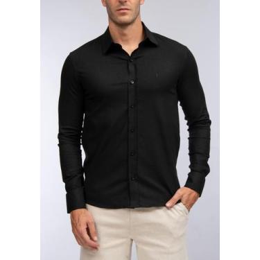 Imagem de Camisa de Linho ML - RED FEATHER, M, Preto