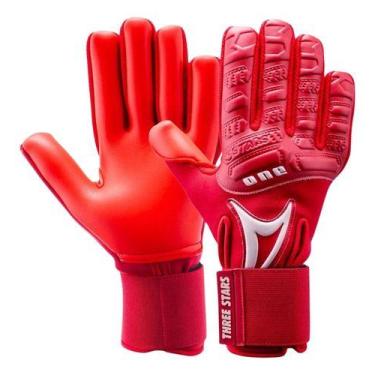 Imagem de Luva Goleiro Campo Three Stars One Profissional, One, Palmavermelha, P