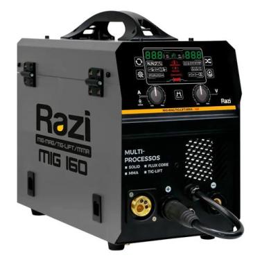 Imagem de Maquina inversora de solda mig 160 bivolt razi, Bivolt