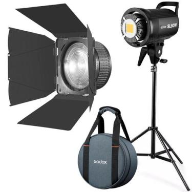Imagem de Iluminador Luz Led Godox Sl60w 5600k Com Lente Fresnel Fls8 Abas Godox