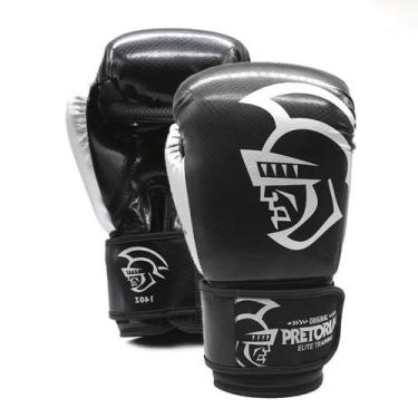 Imagem de Luva de Boxe/Muay Thai Pretorian Elite Training - Preta/Prata, Preto, 