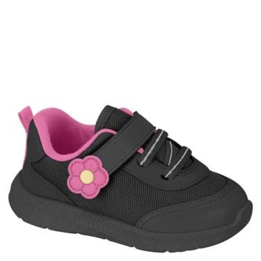 Imagem de Tênis Coturno Meia Infantil Menina Knit Molekinha 2723.119, Preto, 17