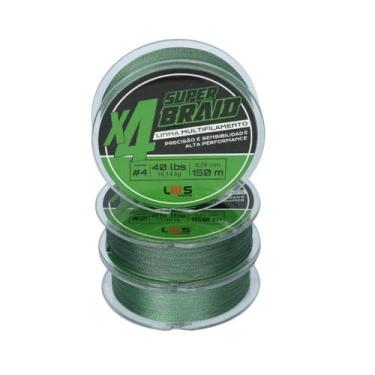 Imagem de Linha lumis super braid multifilamento 4x verde 150m